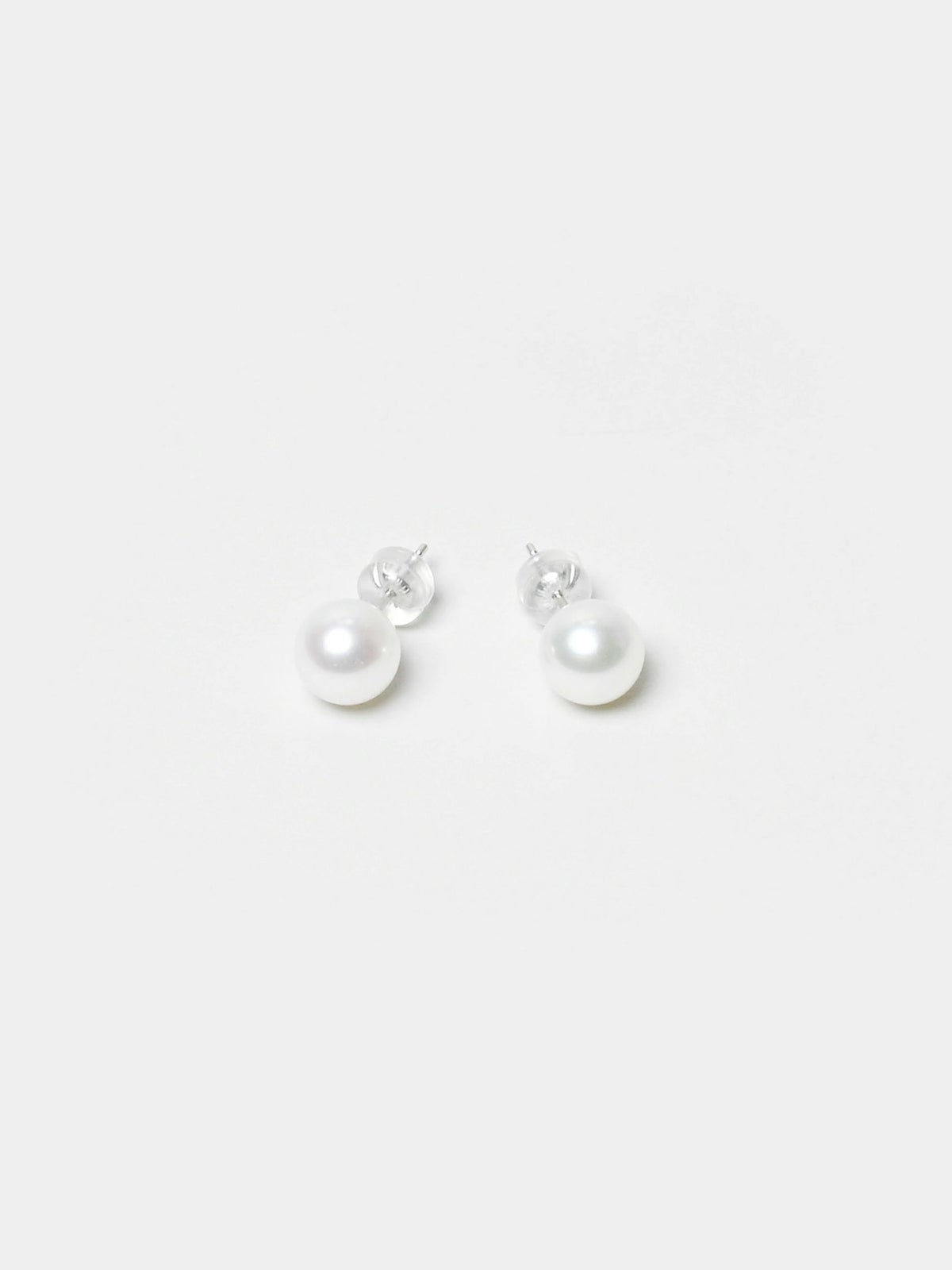 アコヤパールピアス K18WG 約7.5ｍｍ