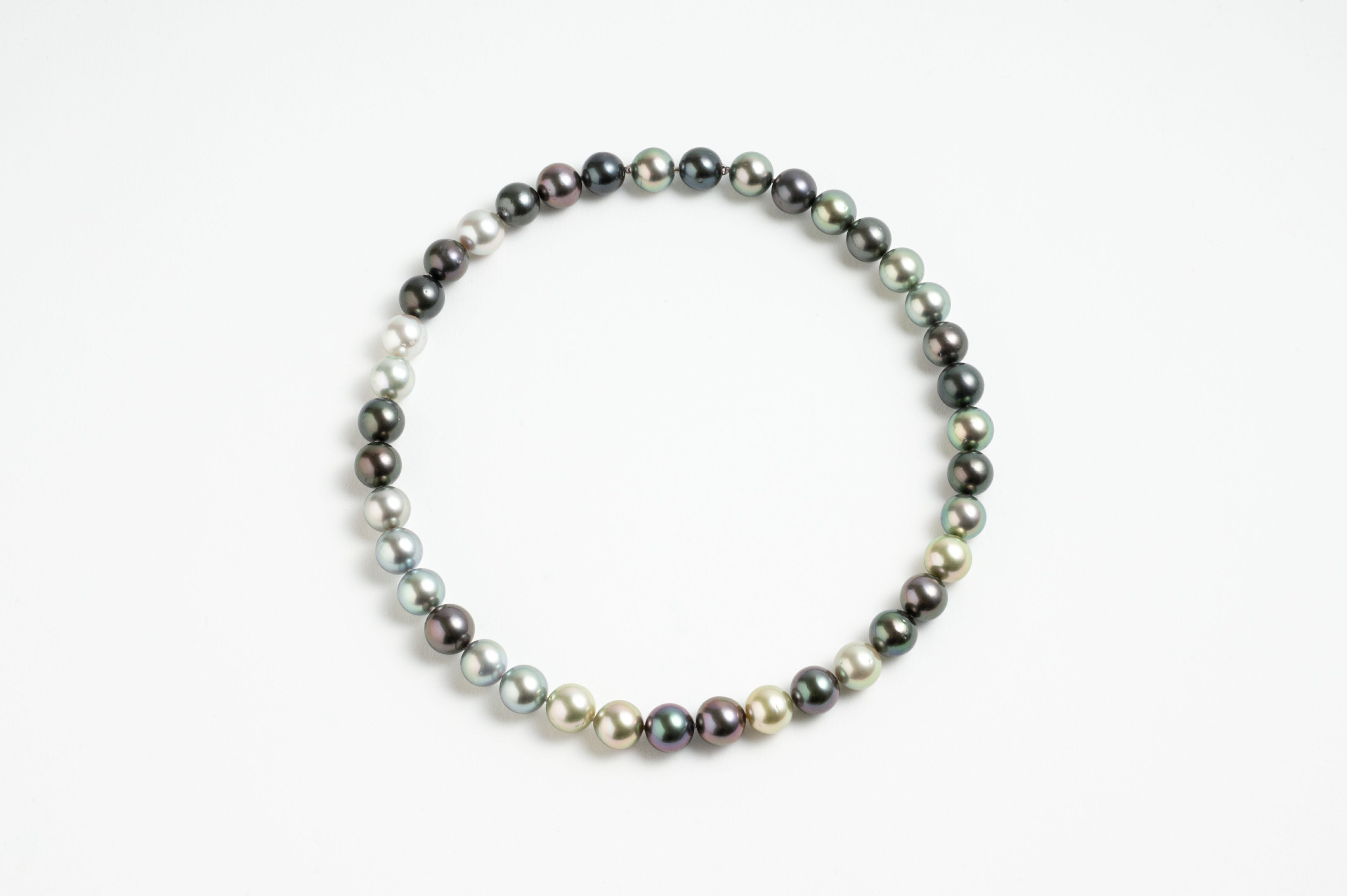 黒蝶マルチカラーパールネックレス 約9.5mm | MADAMA